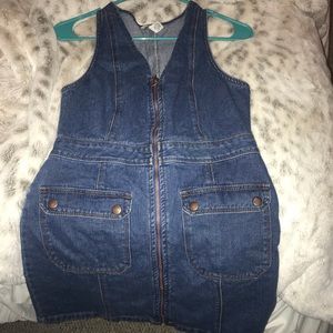 Overall jean dress
